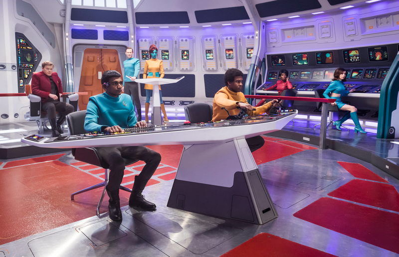 “Set phasers to ‘fun’! And ‘foreboding’!” (Photo: Jonathan Prime/Netflix)